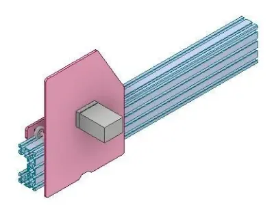 CNC Belt Driver Using C Aluminium Extrusion 3D print model