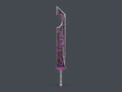 Sci-Fi Sword V1 - 03 Low-poly 3D model