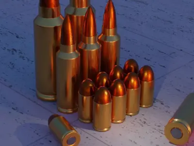 Bullets 3D model purchase