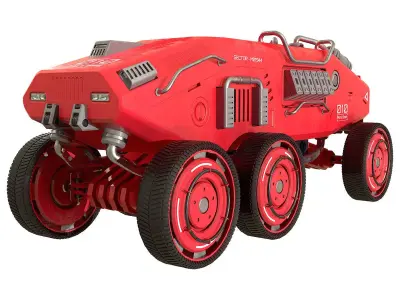 Mars Rover-1-Red 3D model