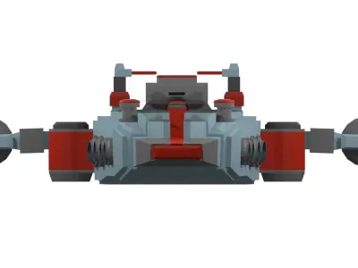 Low-poly spaceship star wars Low-poly 3D model