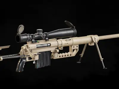 Cheytac M200 Gamerady Model Low-poly 3D model