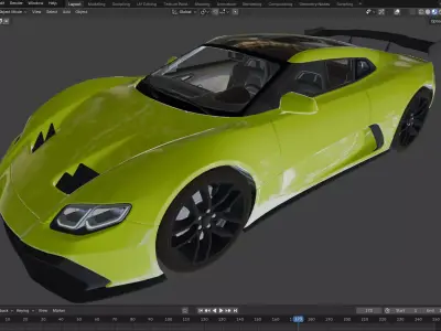 Car pack  Low-poly 3D model