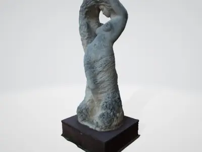 monument5 statue of woman 3D model