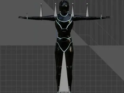 Sci Fi Woman Free 3D model