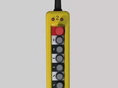 Pendant Overhead Crane Low-poly 3D model