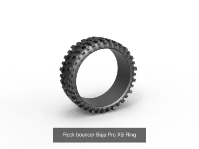 Tires stylized rings 3D Model Pack