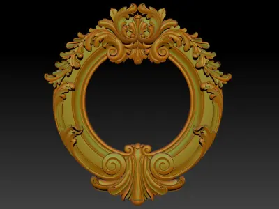 Mirror frame 3d - CNC machine - 3D CNC 3D print model