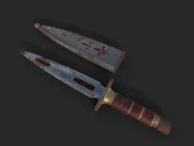 Medieval Dagger 3D model
