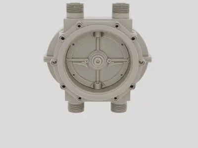 Industrial Factory Valve Actuator Housing for 3D print 3D model