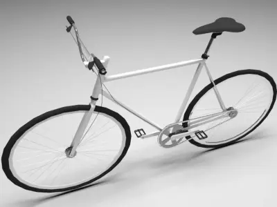 Bicycle Low-poly 3D model 16