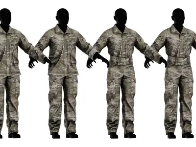 CRYE PRECISION GB4 FIELD UNIFORM Low-poly 3D model