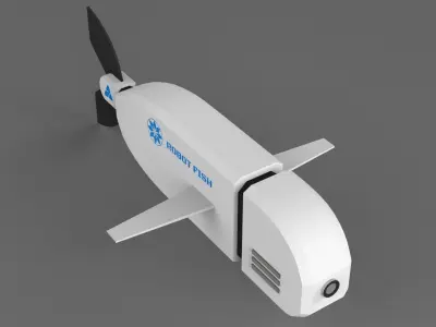 Robot Fish Free 3D model