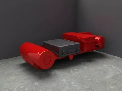Truck Parts Low-poly 3D model