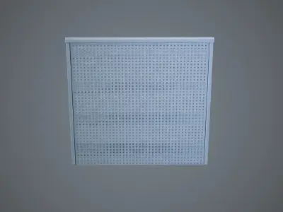 Industrial Store Shelving Units  Low-poly 3D model