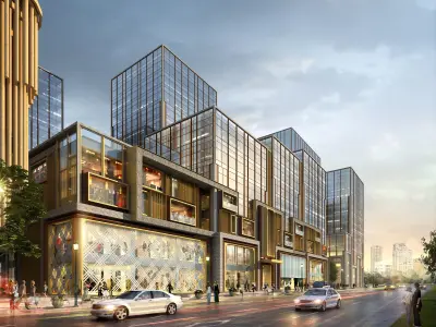 3Dmax fashion city commercial square building 89 3D model