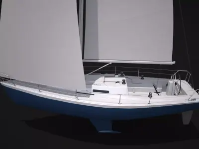 Sailboat 3D model