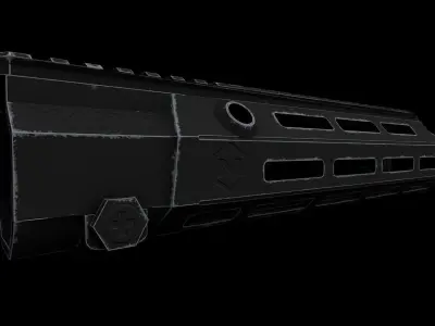 MAXIM DEFENSE HK416 M-SLOT HANDGUARD Low-poly 3D model