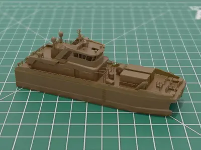 Crew Transfer Catamaran 3D Print STL 3MF 3D print model