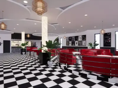 RESTAURANT DESIGN 3D model