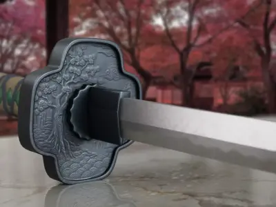 Katana Pack Low-poly 3D model