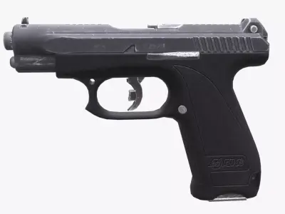 GSH-18 Low-poly 3D model