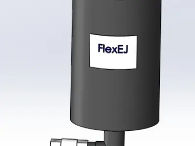 Flex EJ dosing pot 5L Low-poly 3D model