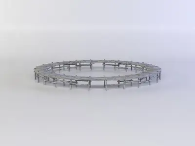 War circle Low-poly 3D model