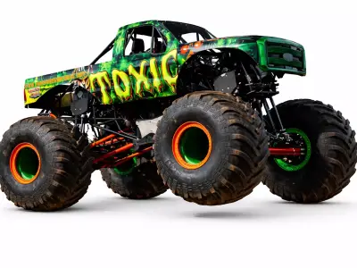 Monster Truck Offroad Pickup Studio Render 3D Model 3D model