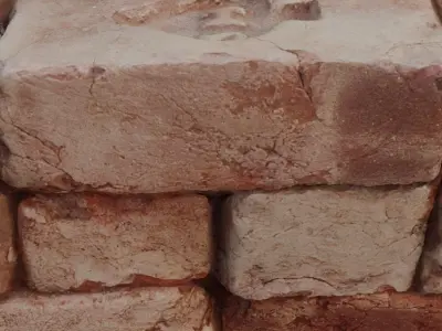 Vintage Stamped Bricks  Low-poly 3D model