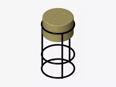 Furniture - Barstool - Contemporary - Stackable - Type 1 Low-poly 3D model