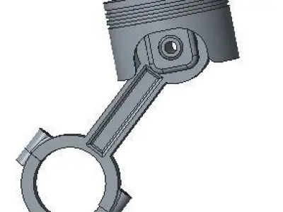 Piston and Connecting Rod 3D model