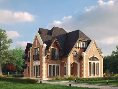 Private house 3D model 9