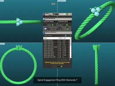 3DM-STL 23 MELEE RING FILES 3D Model Pack