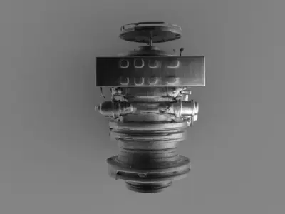 Jet Engine Turbine 3D Model 3D print model