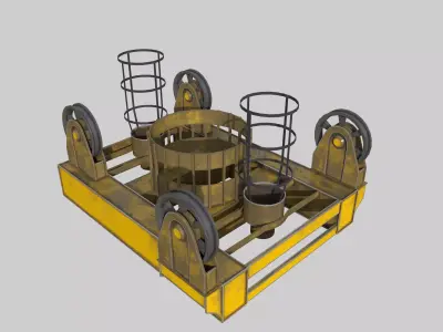 CT Structure Crane Low-poly 3D model