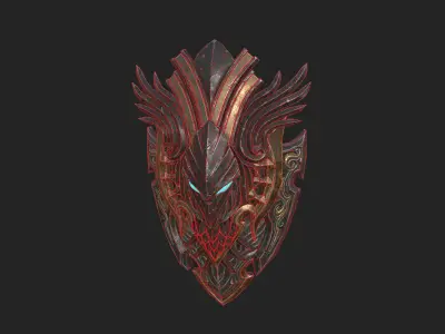 Shield Models 01 and 02 Low-poly 3D model