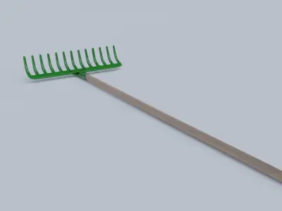 Rake Green 3D model