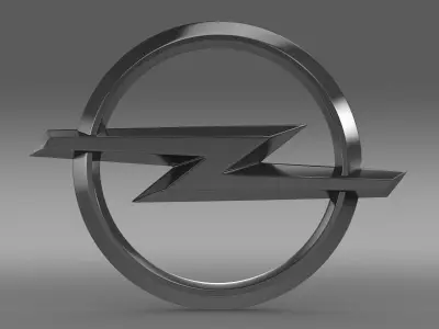 opel logo 3D model by Sergey