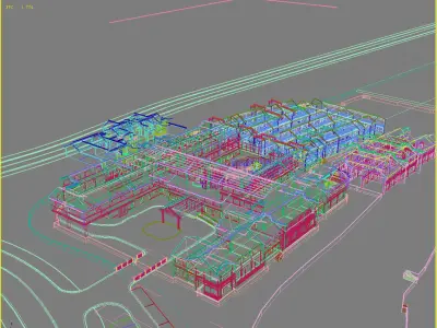 Chinese Style Architecture 3D model 22