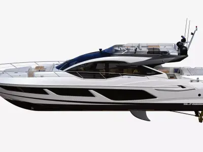 Luxury Motor Sport Yacht 3D model