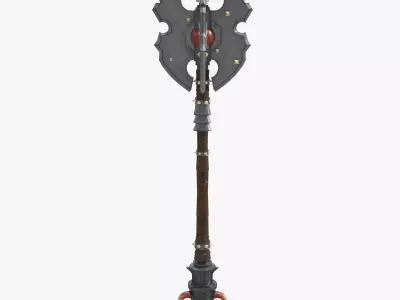 Troll Axe Low-poly 3D model