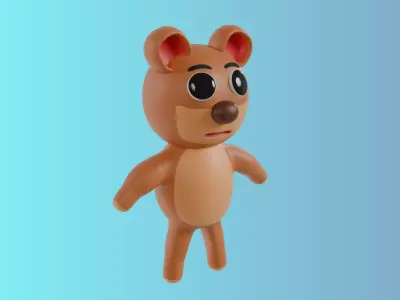 3D model of a cartoon bear Free 3D model