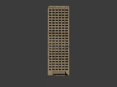 Murr Tower Beirut Free low-poly 3D model