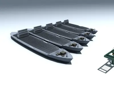 heavy vehicle lowpoly model 3D model