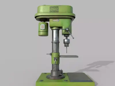 Drilling Machine Low-poly 3D model purchase