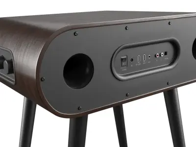 Smart Speaker Console Wood Brown 3D model