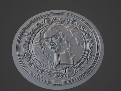 Spinoza Medallion 3D print model purchase
