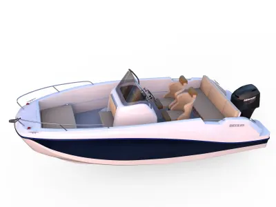 QUICKSILVER Activ 555 Open Boat  3D model