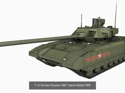 Armata T-14 Tank and T-15 Heavy APC Collection 3D Model Pack